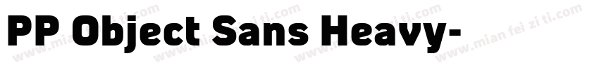 PP Object Sans Heavy字体转换